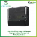 BBC Microbit Enclosure High Impact Polystyrene Black Transparent 30.6x37.5x56.1mm MC002145