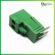 Terminal Block Pluggable 2 Pin Male Female Right Angle 3.96mm Hijau