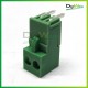 Terminal Block Pluggable 2 Pin Male Female Right Angle 3.96mm Hijau