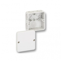 Project Box Enclosure SPELSBERG 895-906 IP65 Polystyrene Junction Box with 9 Entries & Bushes 110x110x67mm