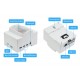 DIN Rail ABS Case for Raspberry Pi 4 Large Inner Space