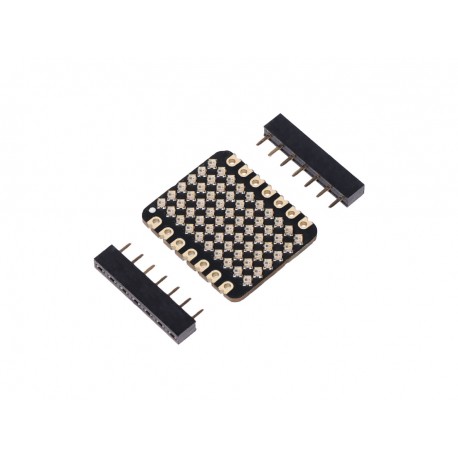 RGB MATRIX 6x10 for XIAO and QTPy 1mm x 1mm WS2812B LED 21 x 17.5mm Thumb-sized Wearable