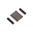 RGB MATRIX 6x10 for XIAO and QT Py 1mmx1mm WS2812B LED 21 x 17.5mm thumb-sized wearable