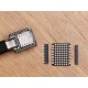 RGB MATRIX 6x10 for XIAO and QTPy 1mm x 1mm WS2812B LED 21 x 17.5mm Thumb-sized Wearable