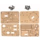 Arm Robot Kit Acrylic DIY Rangka Robot Lengan 4 DOF Arduino Hitam