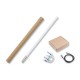 8dBi Fiberglass LoRa Outdoor Antenna N-Female Type to RP-SMA 902-928MHz White 1300mm