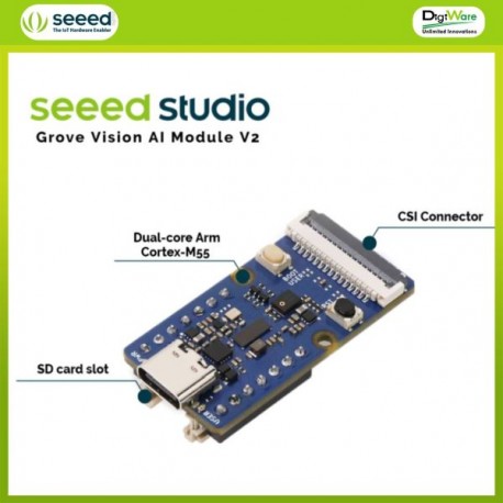 Grove Vision AI Module V2, Arm Cortex-M55 & Ethos-U55, TensorFlow and PyTorch supported, Arduino, Raspberry Pi, XIAO Compatible