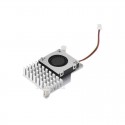Active Cooler for Raspberry Pi 5 Active Cooling Fan Aluminium Heatsink with Thermal Pads Silver