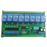 MODBUS RTU RS485 Relay Module DC 12V 8I8O with DIN Rail Box