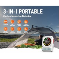 Bosean BH-X01 Portable CO Carbon Monoxide Detector 3 in 1 Rechargeable