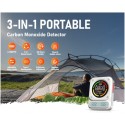 Bosean BH-X01 Portable CO Carbon Monoxide Detector 3 in 1 Rechargeable