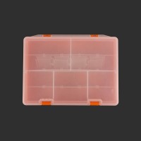 LEGO Robot Components Box Orange Double Layer - size : 25x17.6x5.6cm