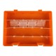LEGO Robot Components Box Orange Double Layer - size : 25x17.6x5.6cm