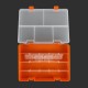 LEGO Robot Components Box Orange Double Layer - size : 25x17.6x5.6cm