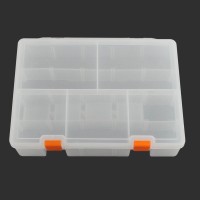 LEGO Robot Components Box Transparent Double Layer - size : 25x17.6x5.6 cm