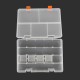 LEGO Robot Components Box Transparent Double Layer - size : 25x17.6x5.6 cm