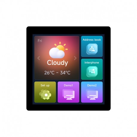 ESP32-S3 4 inch Capacitive Touch Display Development Board 480x480 5-Point Touch 32-Bit LX7 Dual-Core Processor WiFi Bluetooth