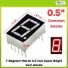 7 Segment Merah 0.5 inch Super Bright Com Anoda