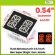 Dual Alphanumeric 0.54&quot Red Super Bright Com Anoda