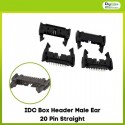 IDC Box Header Male Ear 20 Pin Straight