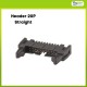IDC Box Header Male Ear 20 Pin Straight