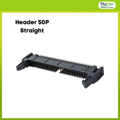 IDC Box Header Male Ear 50 Pin Straight