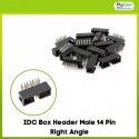 IDC Box Header Male 14 Pin Right Angle