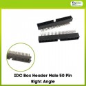 IDC Box Header Male 50 Pin Right Angle