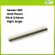 Pin Header 2x40 Gold Plated 2.54mm Right Angle