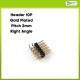 Pin Header 2x5 Gold Plated 2mm Right Angle