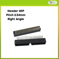 IDC Box Header Male 40 Pin Right Angle
