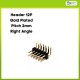 Pin Header 2x6 Gold Plated 2mm Right Angle