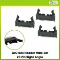 IDC Box Header Male Ear 20 Pin Right Angle