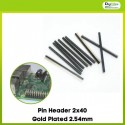 Pin Header 2x40 Gold Plated 2.54mm