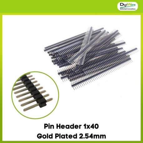 Pin Header 1x40 Gold Plated 2.54mm