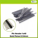 Pin Header 1x40 Gold Plated 2.54mm