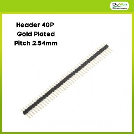Pin Header 1x40 Gold Plated 2.54mm