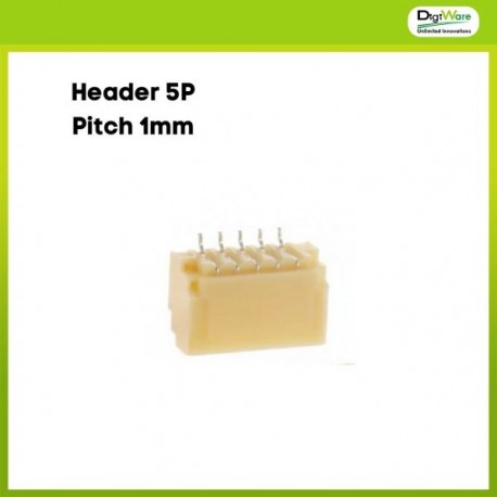 CONN HEADER SH 5P SIDE Pitch 1MM TIN Male (SM05B-SRSS-TB(LF)(SN))