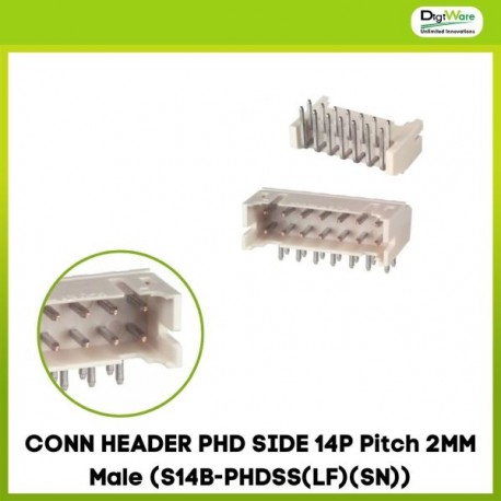 CONN HEADER PHD SIDE 14P Pitch 2MM Male (S14B-PHDSS(LF)(SN))