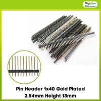 Pin Header 1x40 Gold Plated 2.54mm Height 13mm