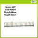 Pin Header 1x40 Gold Plated 2.54mm Height 13mm
