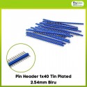 Pin Header 1x40 Tin Plated 2.54mm Biru