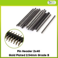 Pin Header 2x40 Gold Plated 2.54mm Grade B