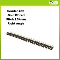 Pin Header 2x40 Gold Plated 2.54mm Grade B