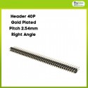 Pin Header 2x40 Gold Plated 2.54mm Grade B