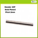 Pin Header 2x40 Gold Plated 2mm