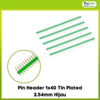 Pin Header 1x40 Tin Plated 2.54mm Hijau