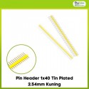 Pin Header 1x40 Tin Plated 2.54mm Kuning