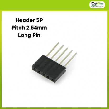 Header Female Long Pin Stackable 1x5 5 Pin