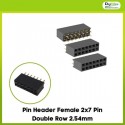 Pin Header Female 2x7 Pin Double Row 2.54mm